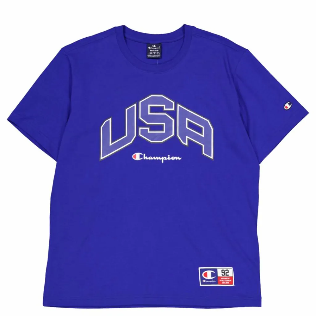 Crewneck T-shirt Mazarine Blue*Champion New