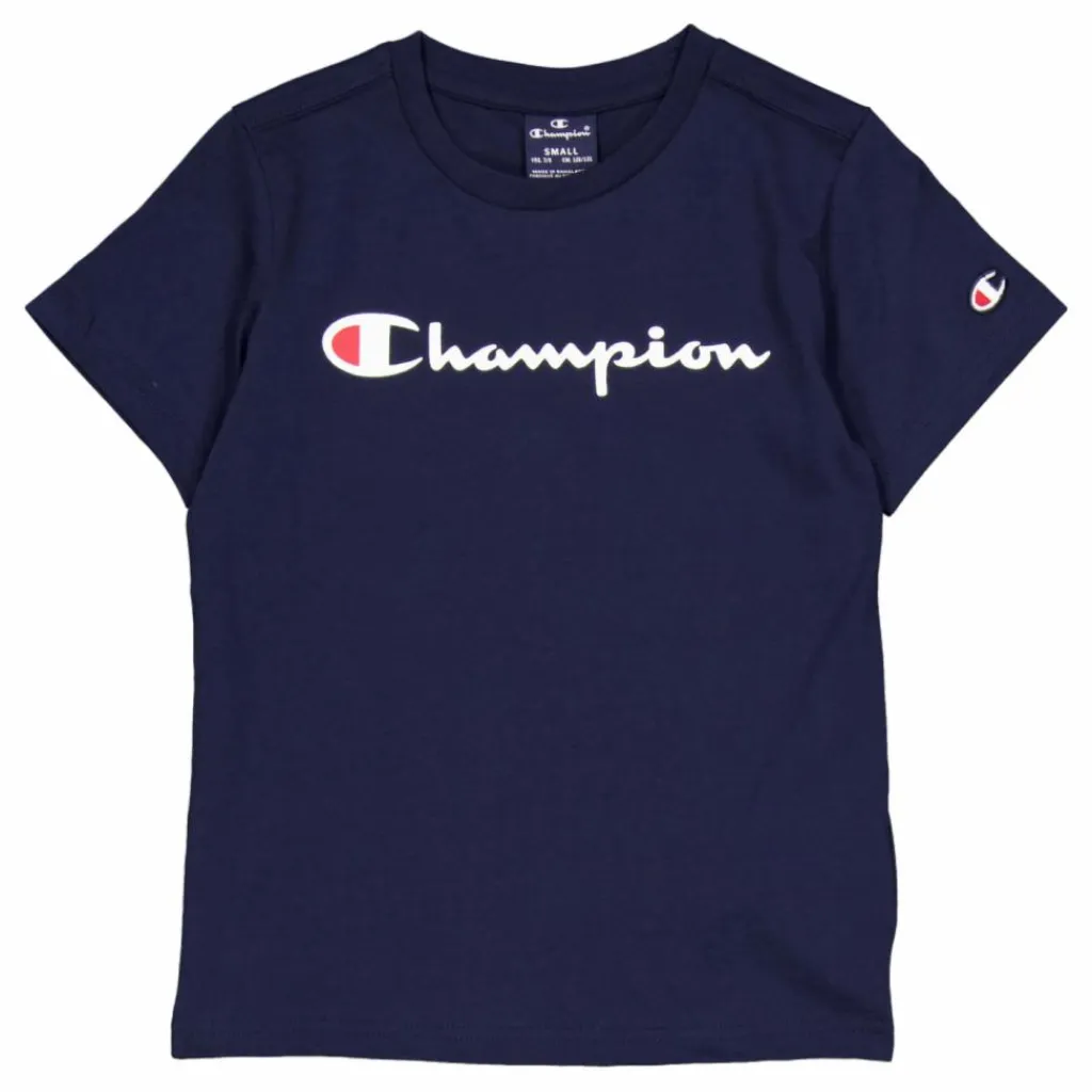 Champion Crewneck T-shirt Sky Captain Blå Hot