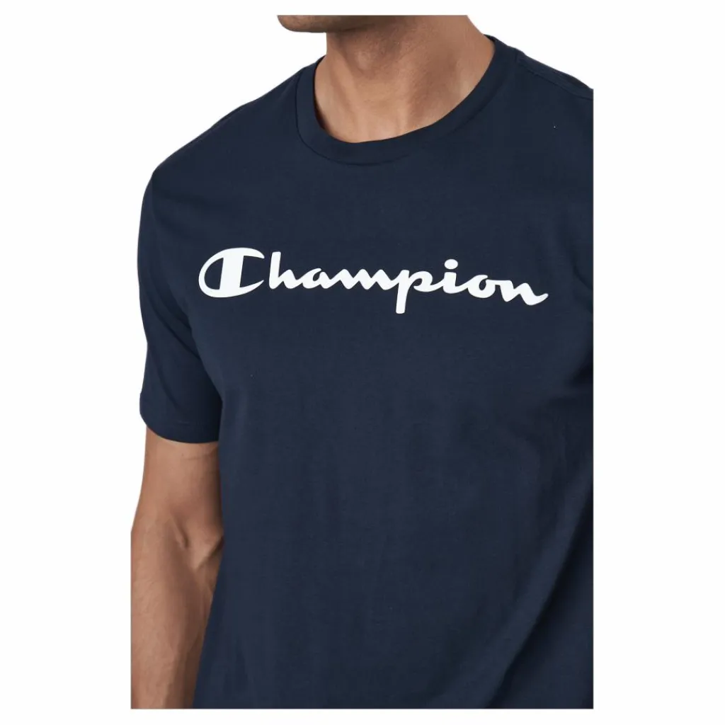 Champion Crewneck T-shirt Sky Captain Blå Clearance