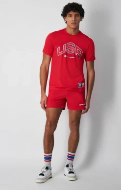 Champion Crewneck T-shirt True Red Röd Online