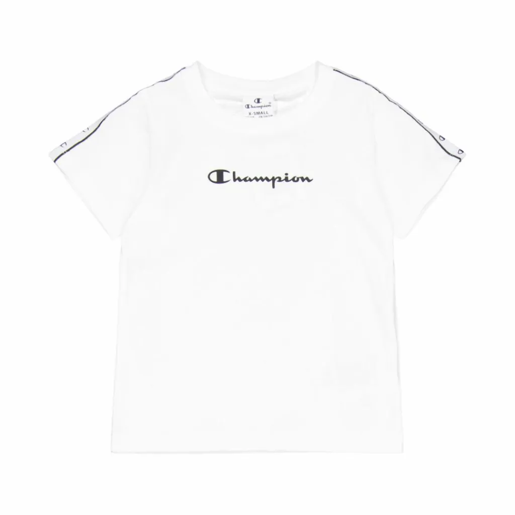 Champion Crewneck T-shirt White Vit Outlet