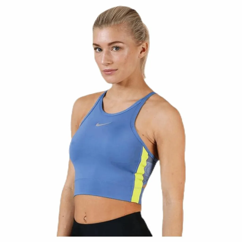 Nike Crop Tank Surf Blue/Yellow Blå Sale