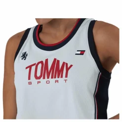 Crop Tommy Tank Top Blue/White*Tommy Hilfiger Sport Discount