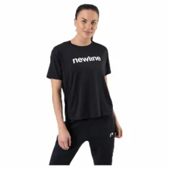 Newline Cropped Tee Black Svart Outlet