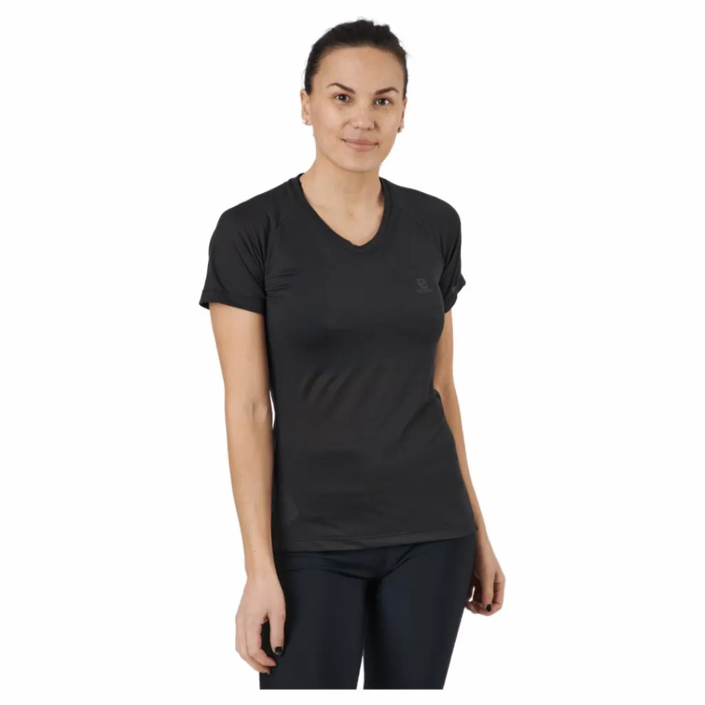 Salomon Cross Rebel Ss Tee W Black Svart Online