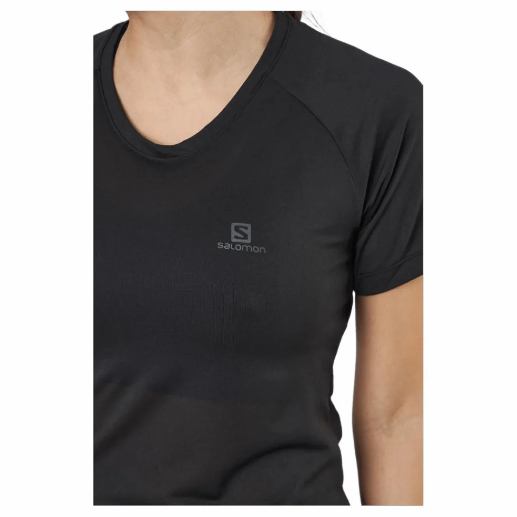 Salomon Cross Rebel Ss Tee W Black Svart Online