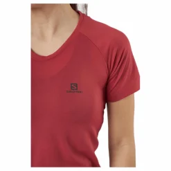 Salomon Cross Rebel Ss Tee W Earth Red Röd Hot