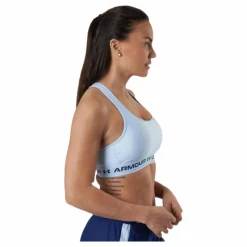 Under Armour Crossback Mid Bra Blue Blå Clearance