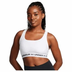 Under Armour Crossback Mid Bra Mod Gray Vit Sale