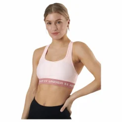 Under Armour Crossback Mid Bra Pink Rosa Outlet