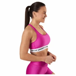 Under Armour Crossback Mid Bra Pink Rosa Discount
