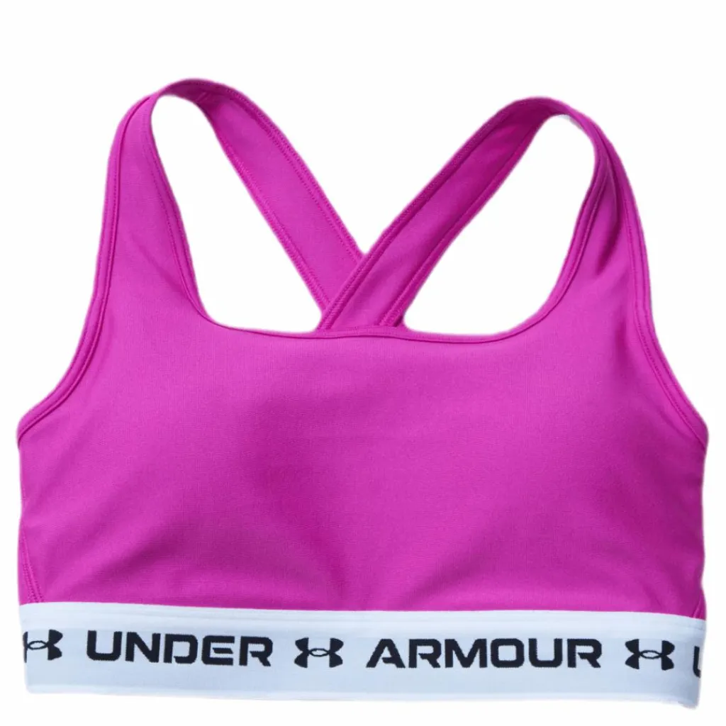 Under Armour Crossback Mid Bra Pink Rosa Discount