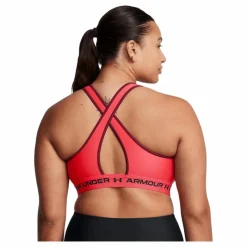 Under Armour Crossback Mid Bra Racer Red Röd Best
