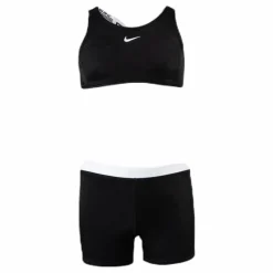 Nike Swim Crossback Sport Bikini Junior Black Svart New