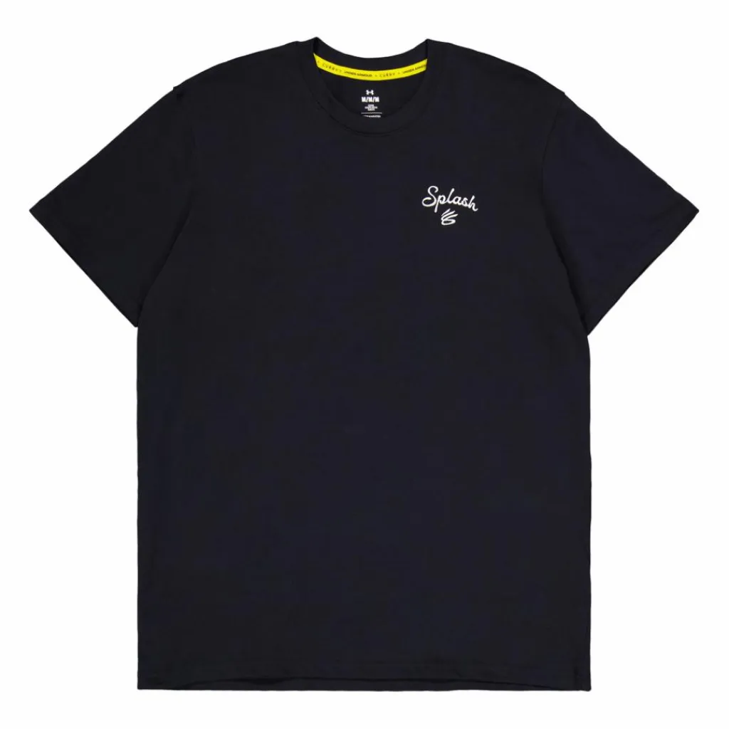Under Armour Curry Emb Splash Tee Black Svart Outlet