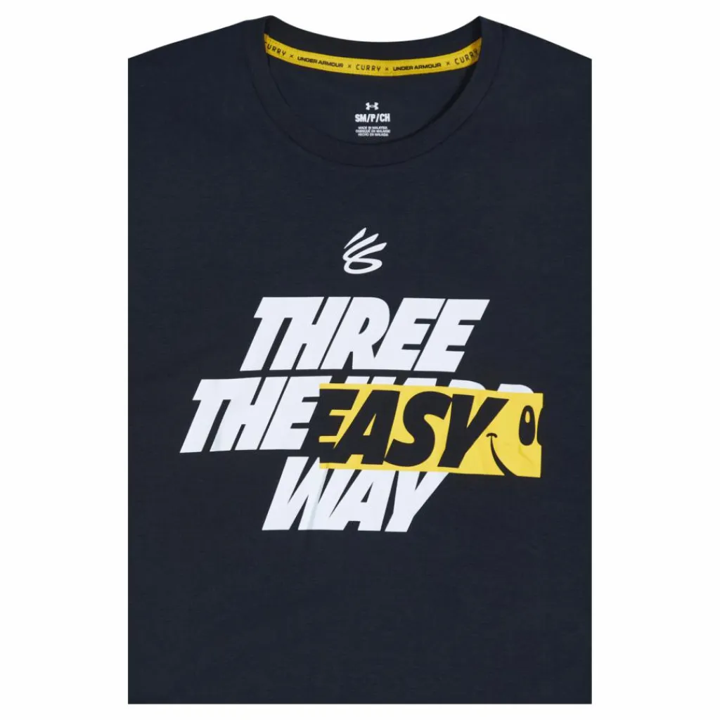 Under Armour Curry Three Easy Ss Svart Best