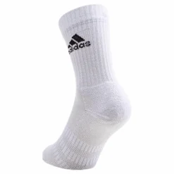 adidas Tennis Cush Crew 3-Pack White Vit New
