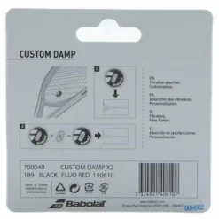 Babolat Custom Damp 2-pack Black/red Svart Sale