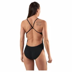 Nike Swim Cut-Out One Piece Black Svart Discount