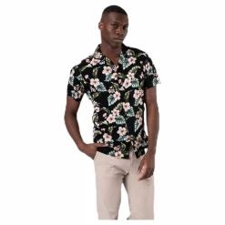 Dale Resort Shirt S/S One Pocket Black*Jack & Jones New