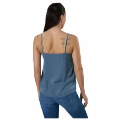 Debbie Singlet Wvn Blue*Only