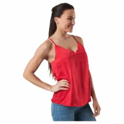 Only Debbie Singlet Wvn Red Röd
