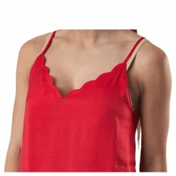 Only Debbie Singlet Wvn Red Röd