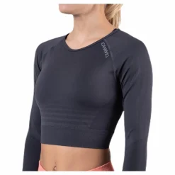 Define Seamless L/S Crop Top Grey*ICANIWILL Hot
