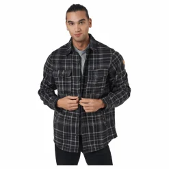 Whistler Dewey M Checked Fleece Shirt Black Svart Online