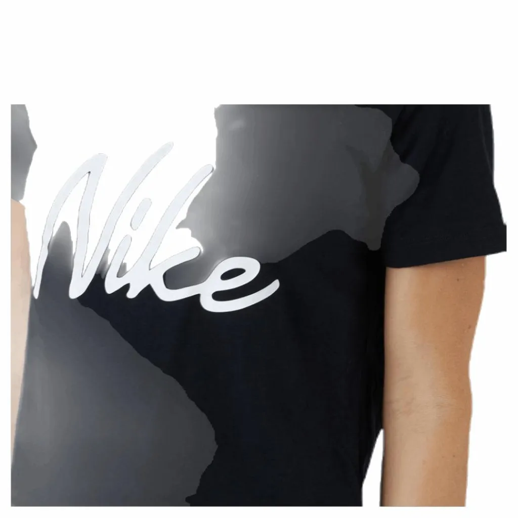 Nike Dfct Tee Scoop Logo White/Black Svart Online