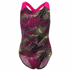 Speedo Digital Placement Splashback J Black Electric Pink Flerfärgad Discount