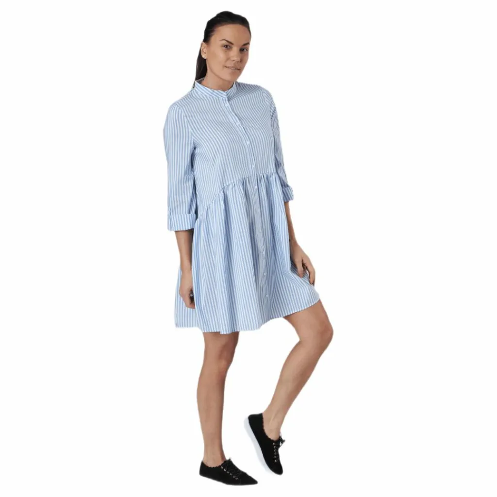 Ditte Life Stripe 3/4 Dress W White*Only Sale