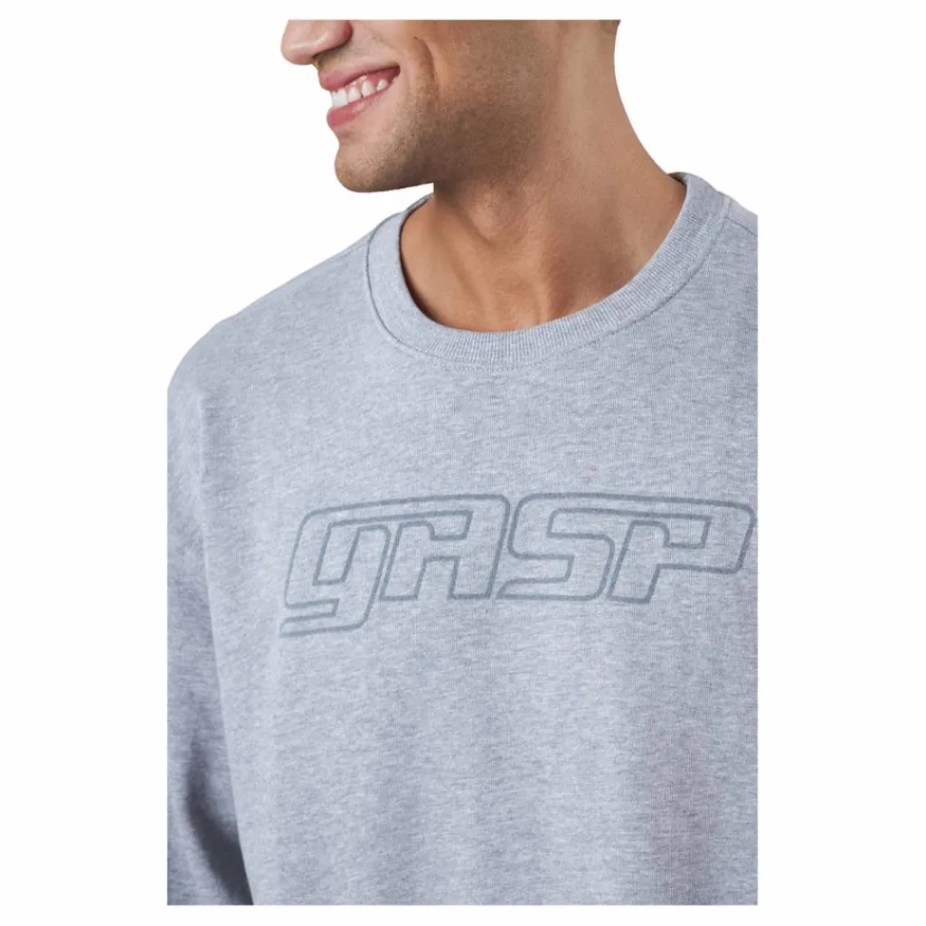 GASP Division Crewneck Grey Melange Grå New