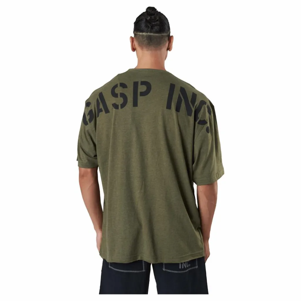 GASP Division Iron Tee Army Green Melange Grön Best