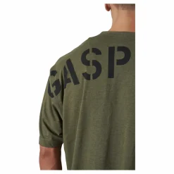 GASP Division Iron Tee Army Green Melange Grön Best
