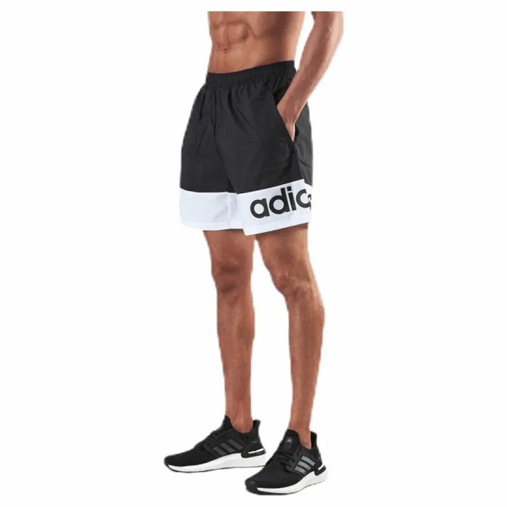adidas D2M Colour Block Short White/Black Svart Best