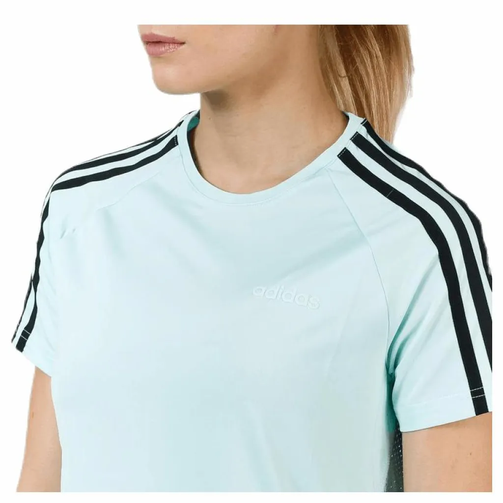 adidas D2M 3S Tee Green Vit Discount