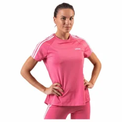 adidas D2M 3S Tee Pink/White Rosa Discount