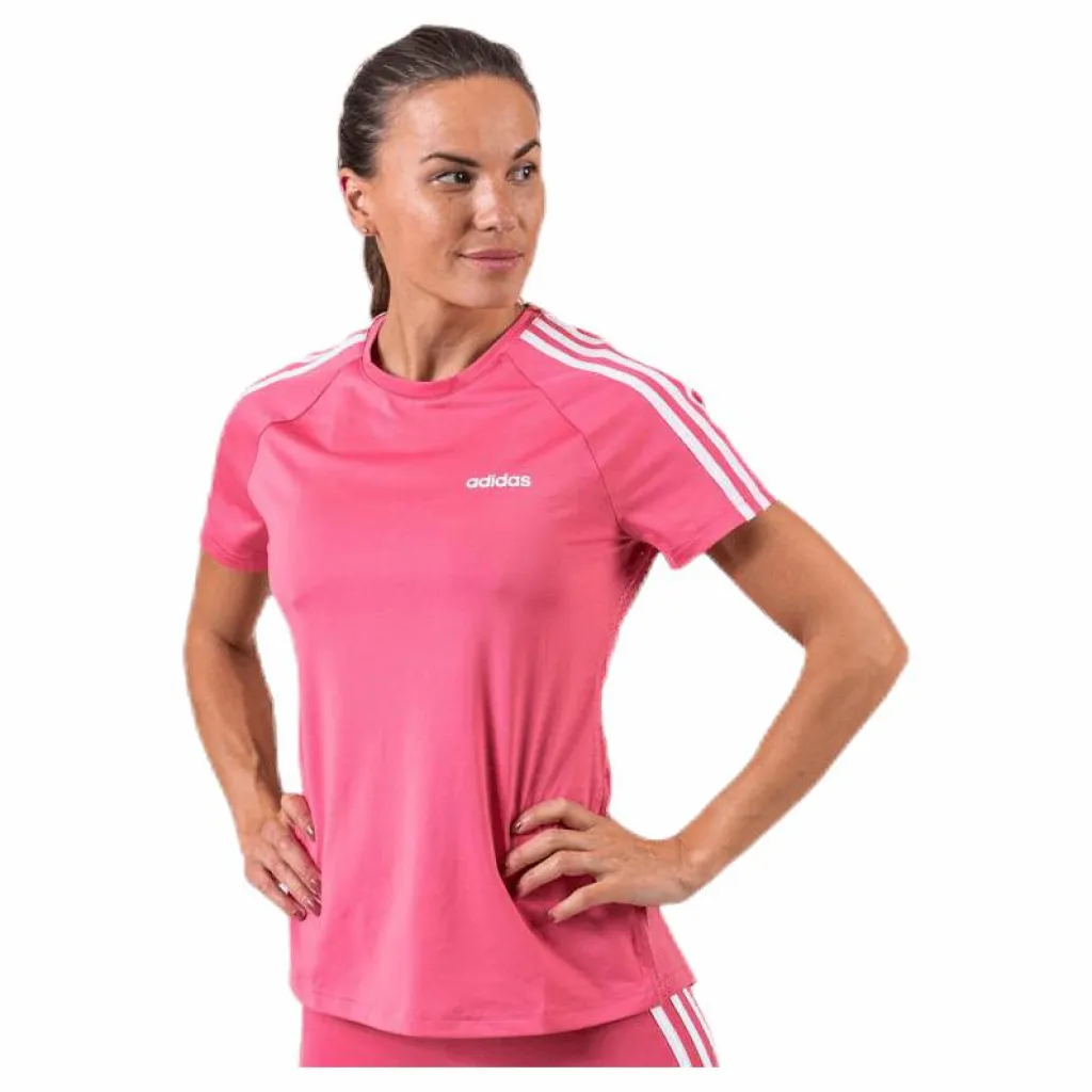 adidas D2M 3S Tee Pink/White Rosa Discount