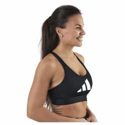 Dont Rest 3 Bars Bra Black / Grey Four / White*adidas Clearance