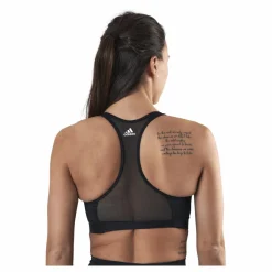Dont Rest 3 Bars Bra Black / Grey Four / White*adidas Clearance