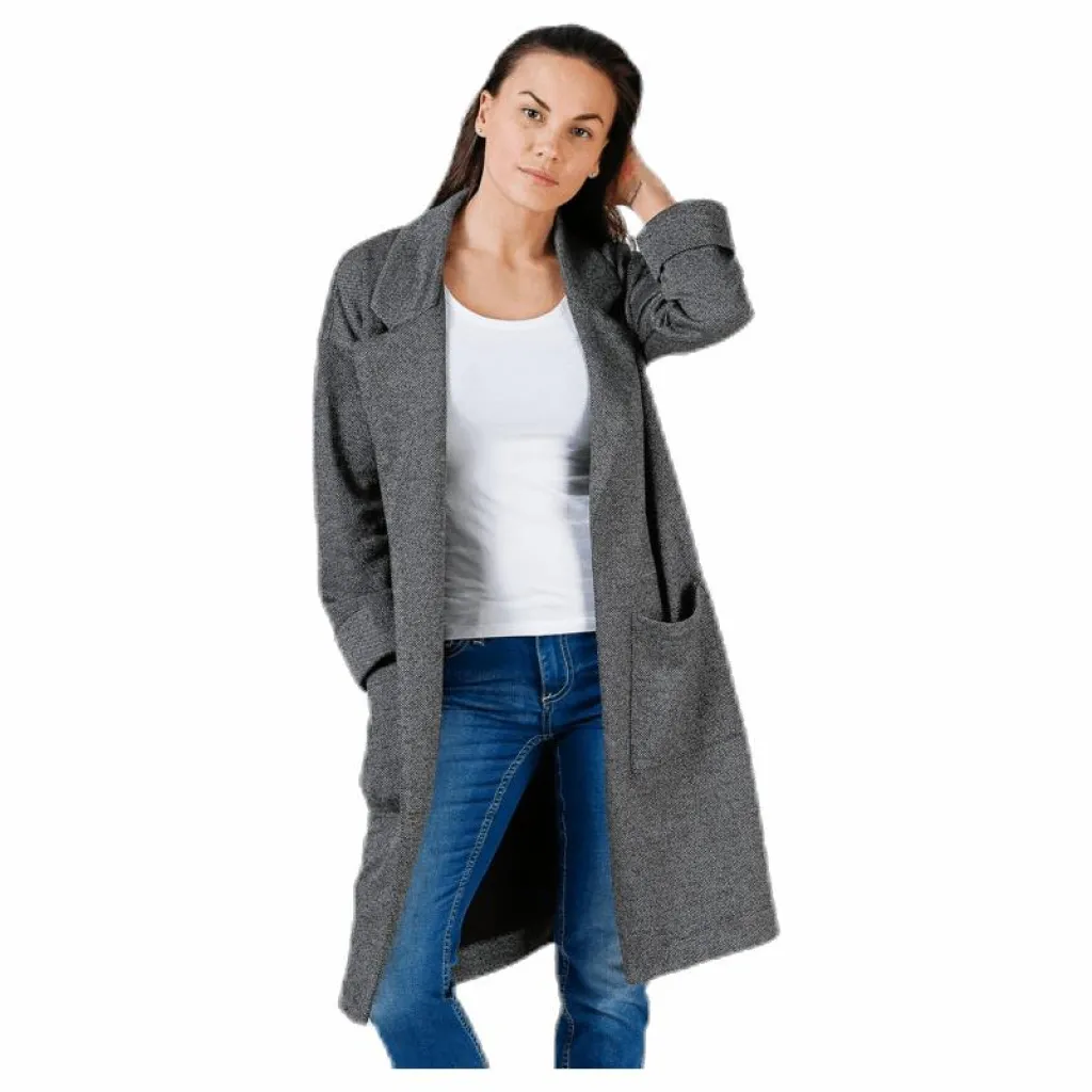 Pieces Dorita 3/4 Coatigan Grey Grå New