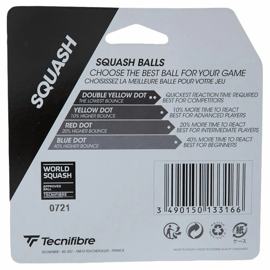 Tecnifibre Double Yellow (2-pack) Black Svart