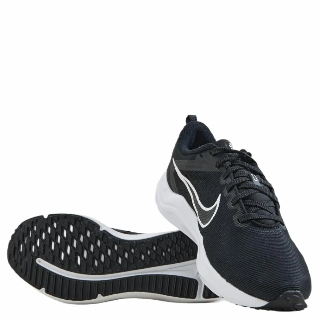 Nike Downshifter 12 Women's Road Running Shoes BLACK/WHITE-SMOKE GREY-PURE PLATINUM Svart Clearance
