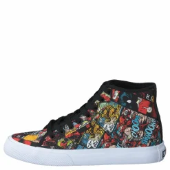 DC Shoes Dp Manual Hi Black Multi Blå och Svart New