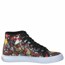 DC Shoes Dp Manual Hi Black Multi Blå och Svart New