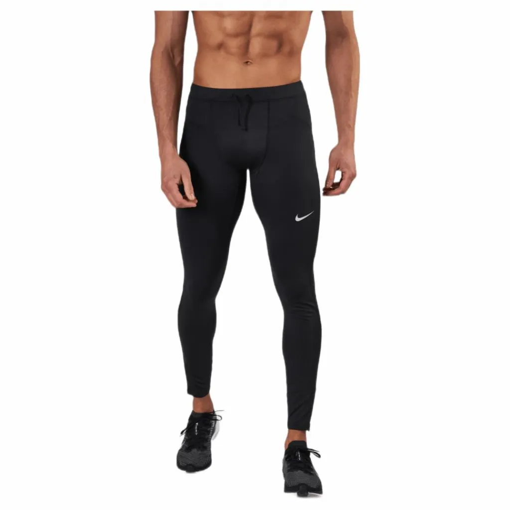Nike Dri-FIT Challenger Men's Running Tights BLACK/REFLECTIVE SILV Svart