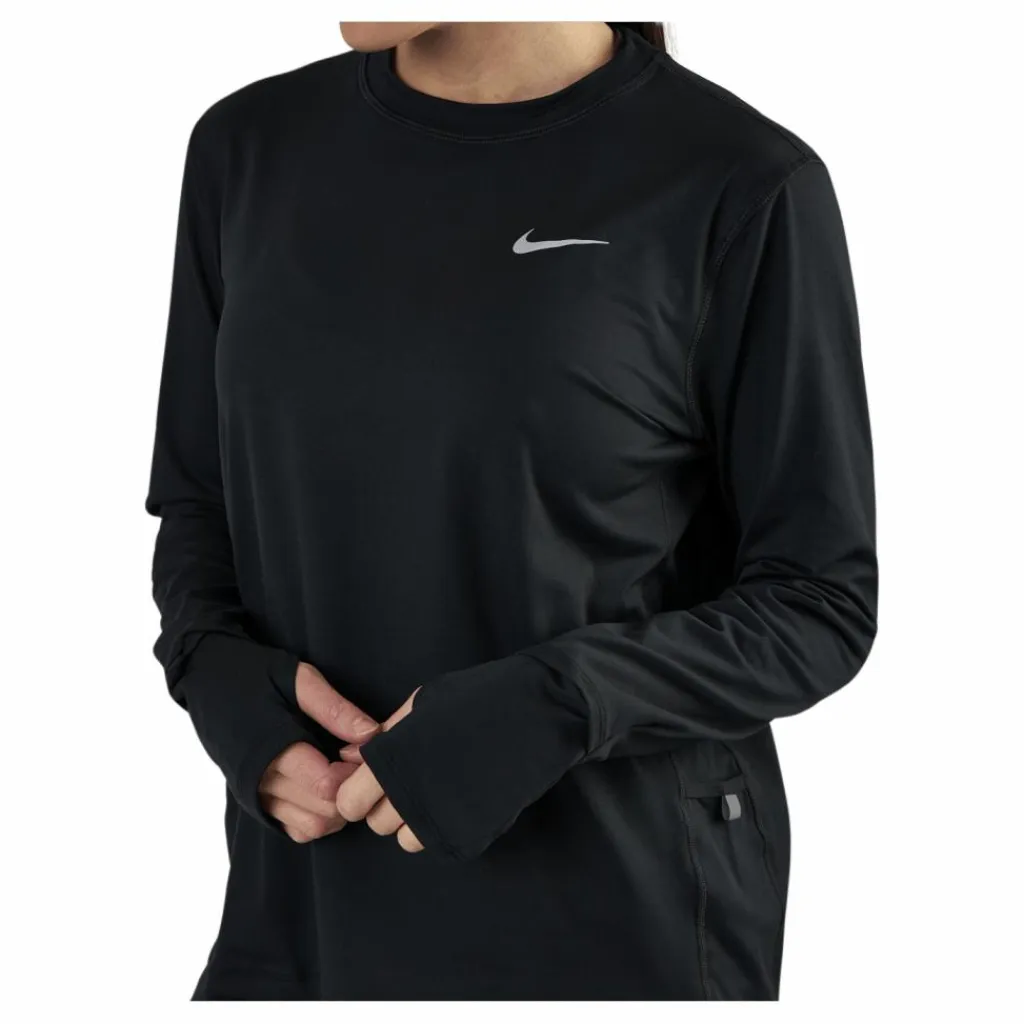 Dri-FIT Element Women's Running Crew BLACK/REFLECTIVE SILV*Nike New