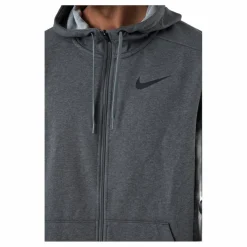 Dri-FIT Men's Full-Zip Training Hoodie CHARCOAL HEATHR/BLACK*Nike Discount