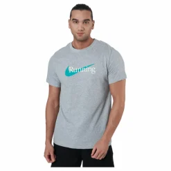 Nike Dri-FIT Men's Running T-Shirt DK GREY HEATHER Grå Best